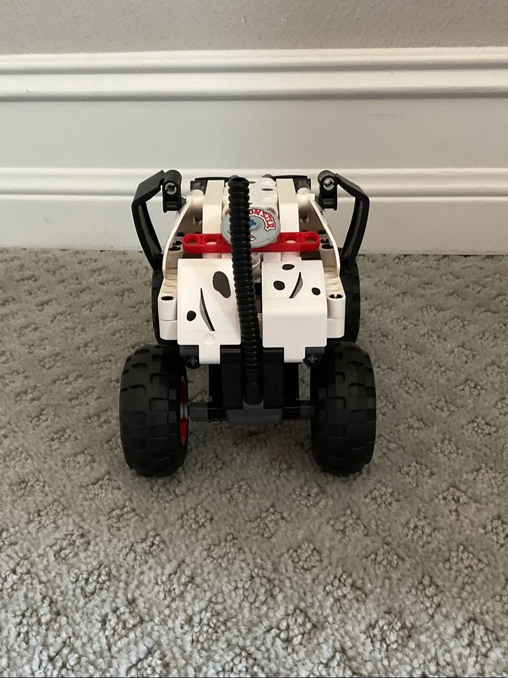 Lego White and Black Off-Road Buggy with Red Accents